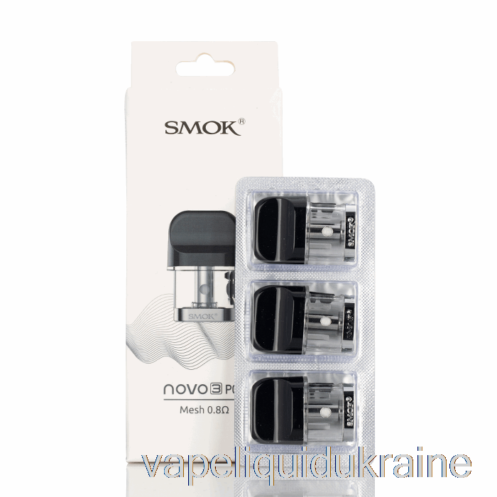 Vape Liquid Ukraine SMOK NOVO 3 Replacement Pods 0.8ohm MESH Pods